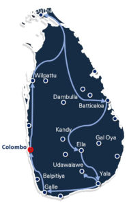Sri Lanka map